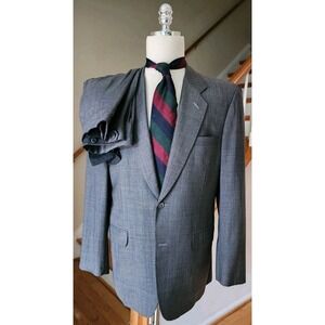 Holland & Sherry men's Bespoke 2pc Suit Size 42R Pants ~ 35WX30.25